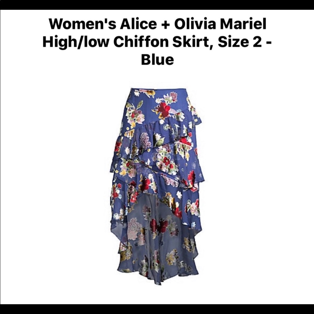 Alice & Olivia chiffon skirt
